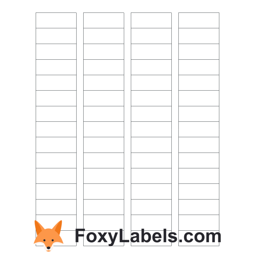 Template for Google Docs compatible with Avery® 6543