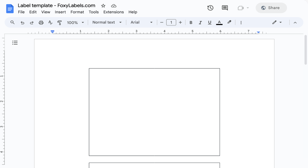 Template for Google Docs compatible with Avery® 94278