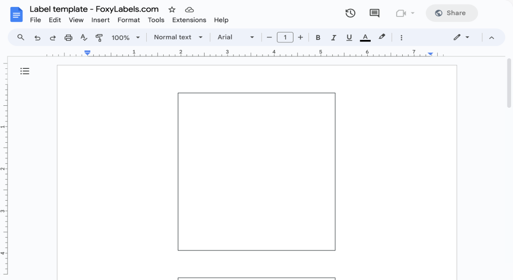 Template for Google Docs compatible with Avery-Zweckform® C9660